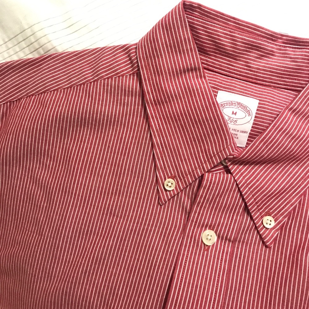 Brooks Brothers striped button down shirt